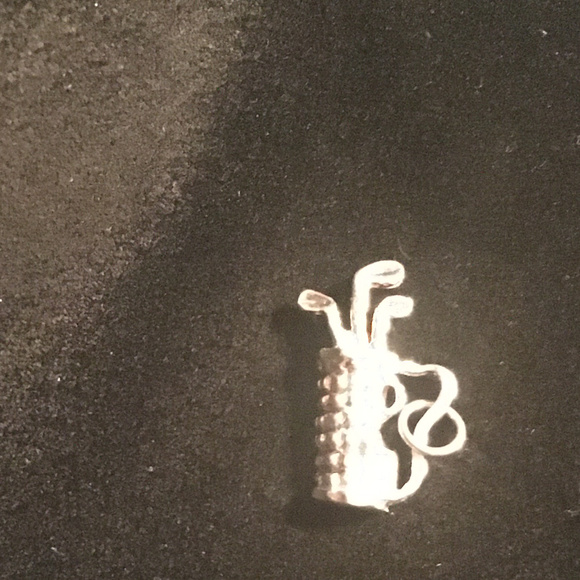 NEW~Sterling Silver Golf Bag Charm - Picture 1 of 2